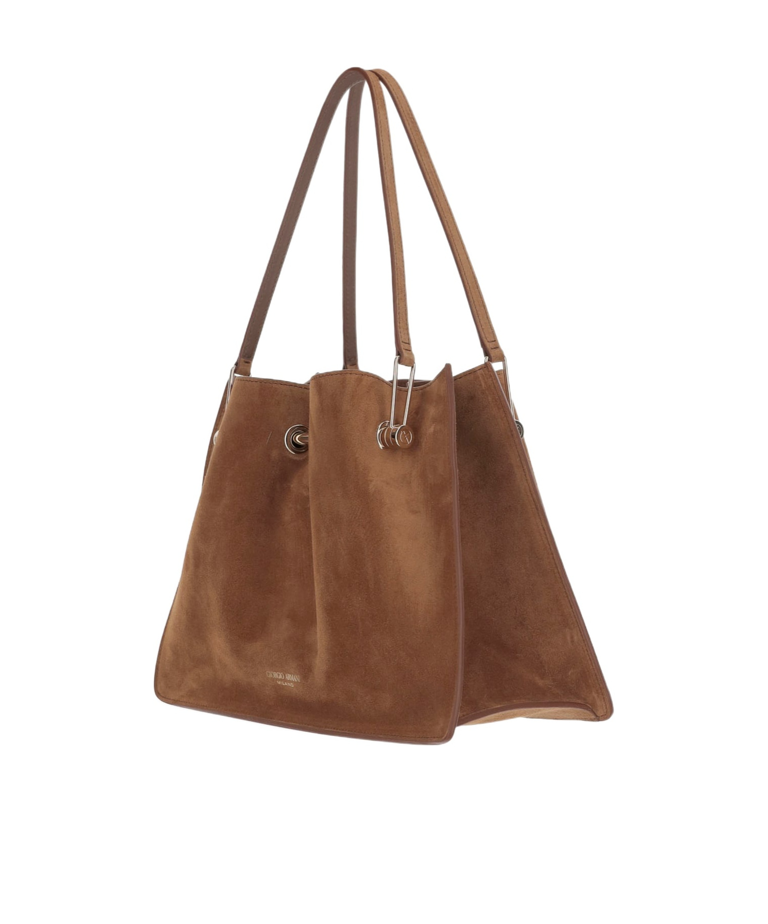 Shop Giorgio Armani Bar-detail Tote Bag In Green