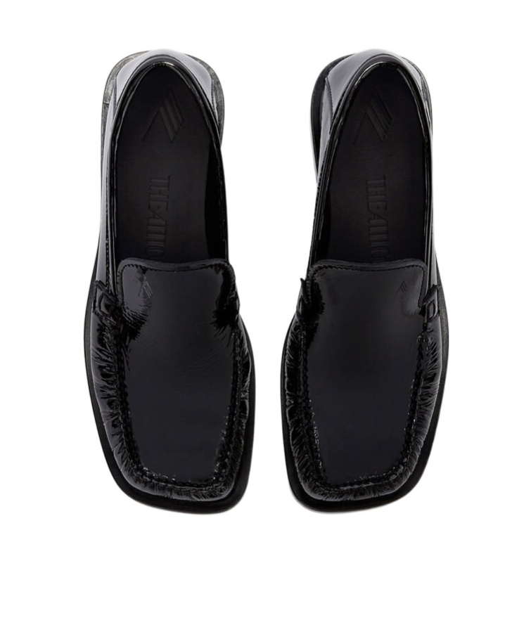 Attico 'charles Patent Leather Loafers In Black
