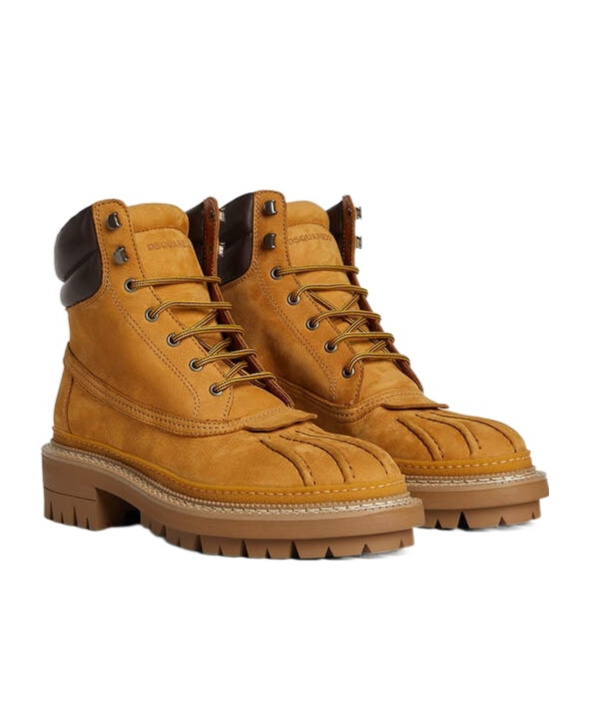 Dsquared2 Army Combat Boots In Brown
