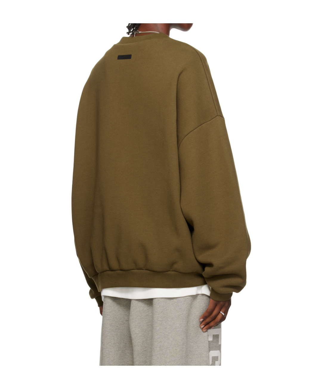 Essentials Fear Of God Logo Printed Crewneck Sweatshirt