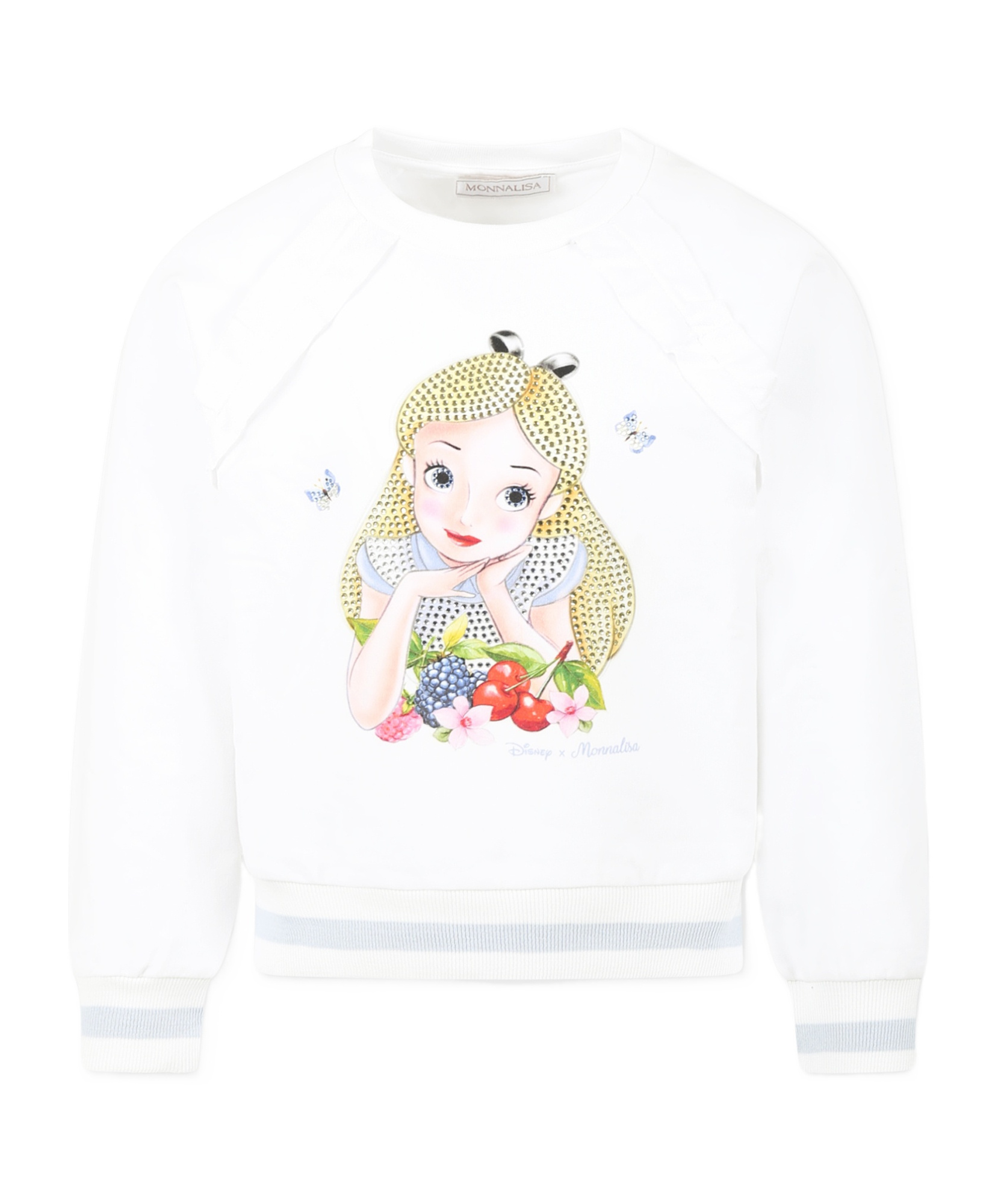 Monnalisa Long-sleeved Sweater In White