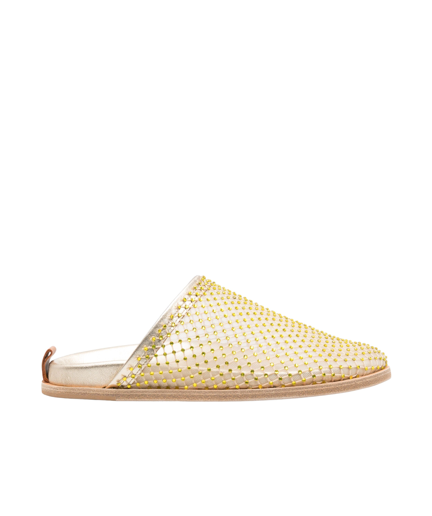 Shop Forte Forte Rhinestone-embellished Mules In Nude