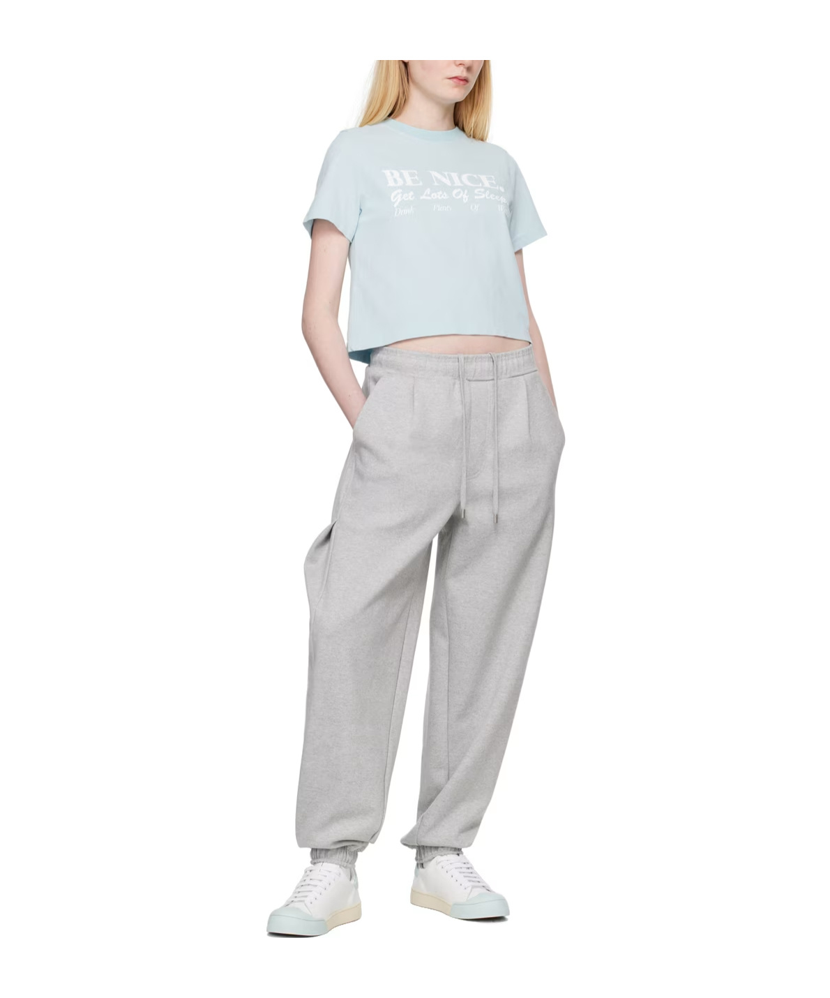 Sporty And Rich Be Nice Short-sleeved T-shirt In Blue