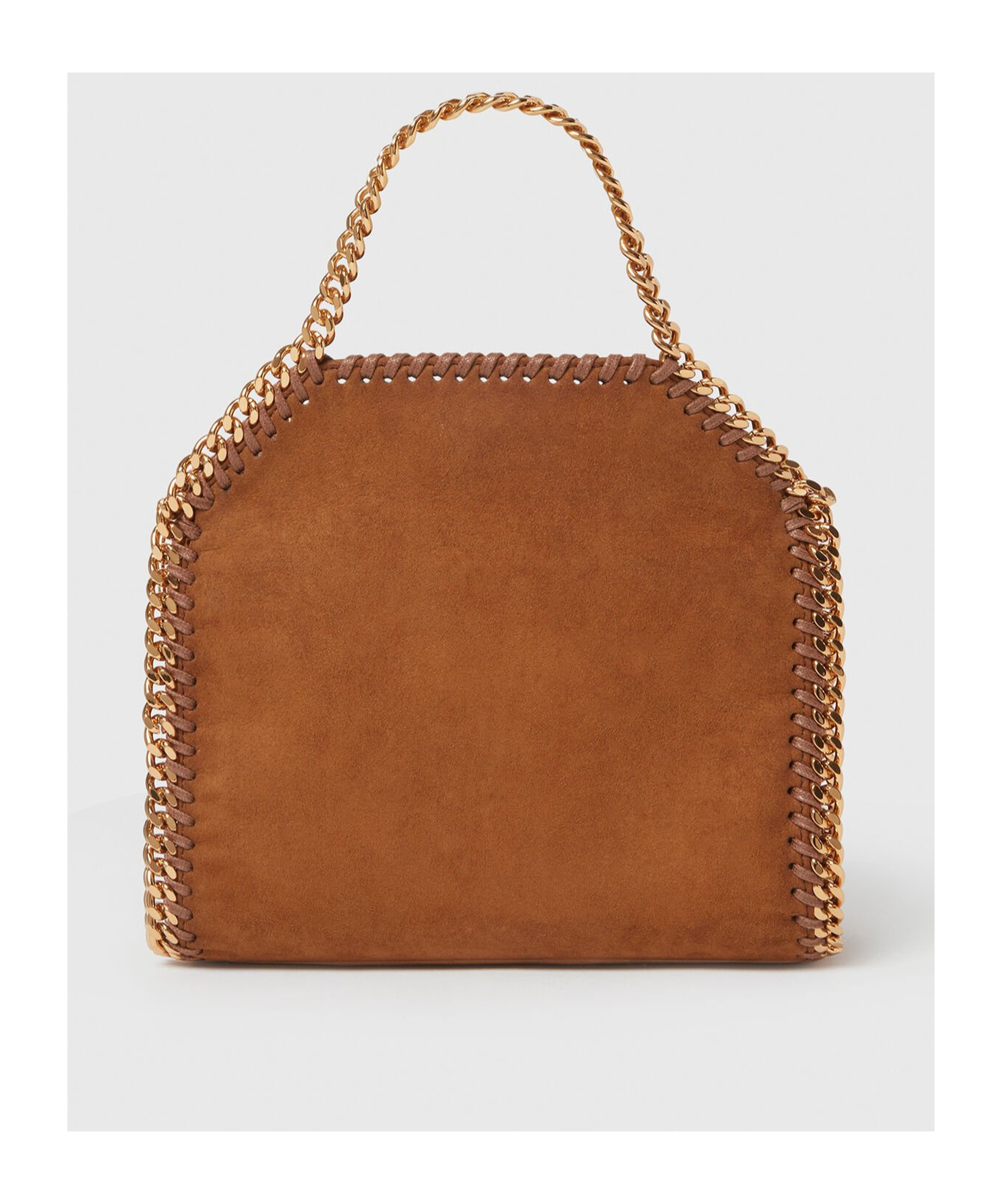 Stella Mccartney Falabella Tiny Tote Bag In Brown