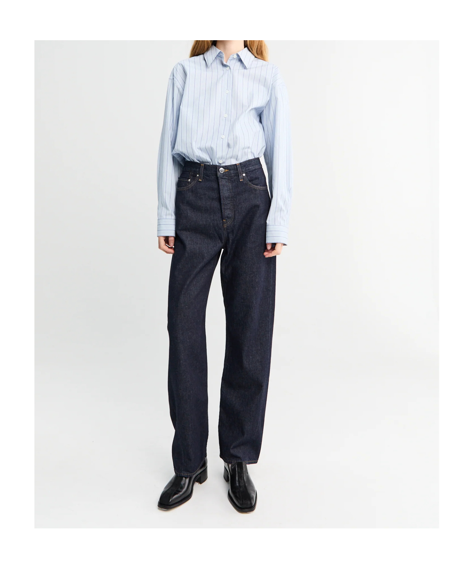 Totême Twisted-seam Jeans In Blue