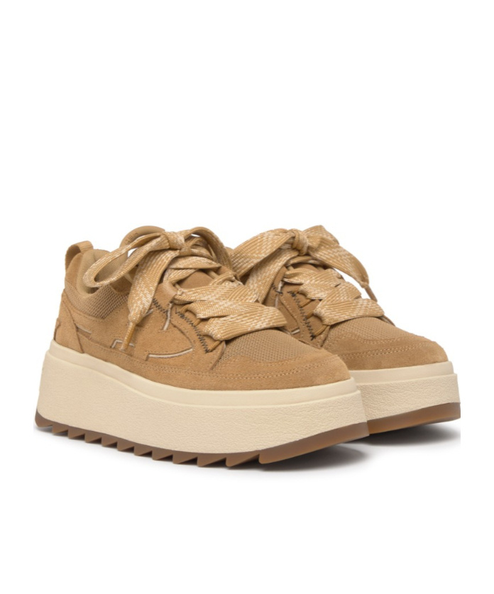 Ash Movie Calf Suede Camel/eggnug In Neutral