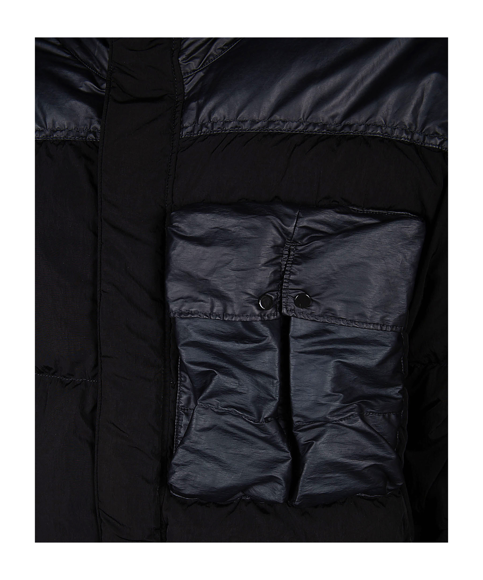 Shop C.p. Company Goggle Padded Jacket In Black