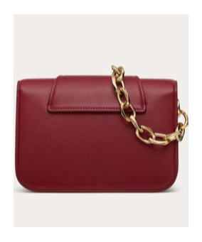 Valentino Vlogo Signature Leather Crossbody Bag In Red