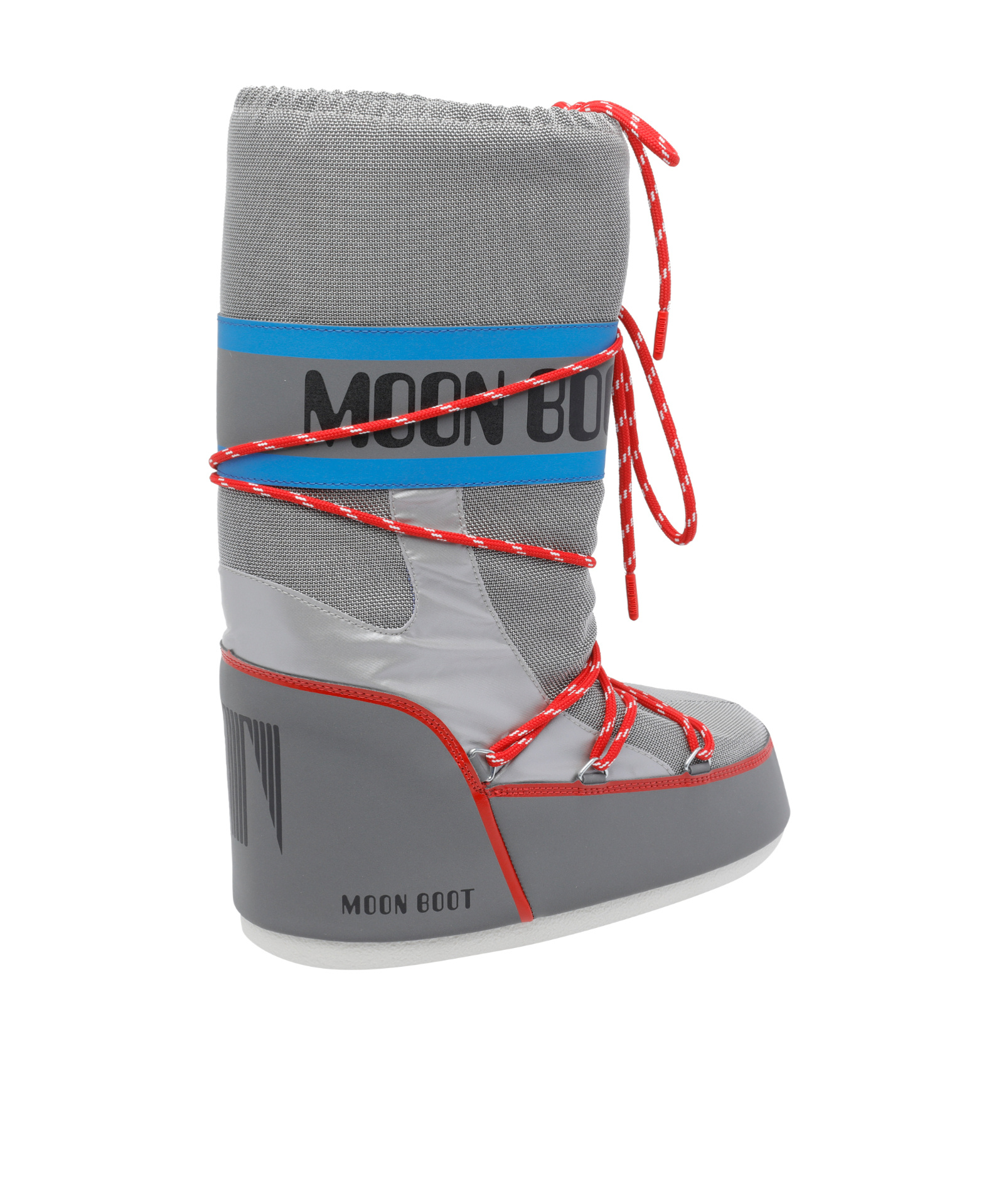 Moon Boot Round-toed Ankle Boots In Gray