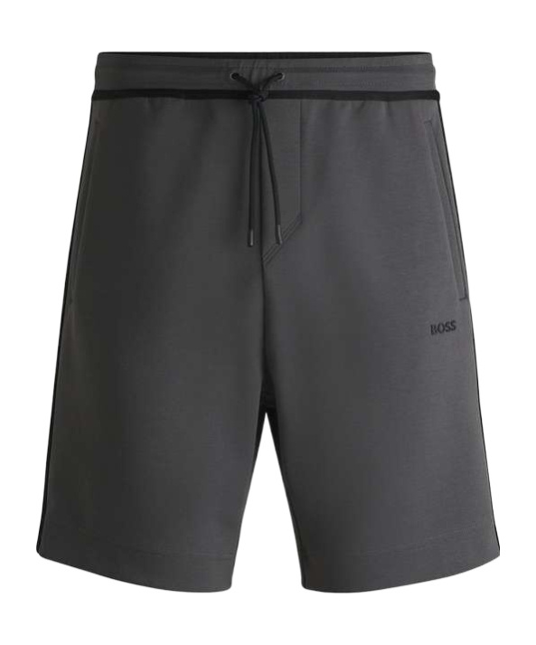 Hugo Boss Drawstring Track Shorts In Black