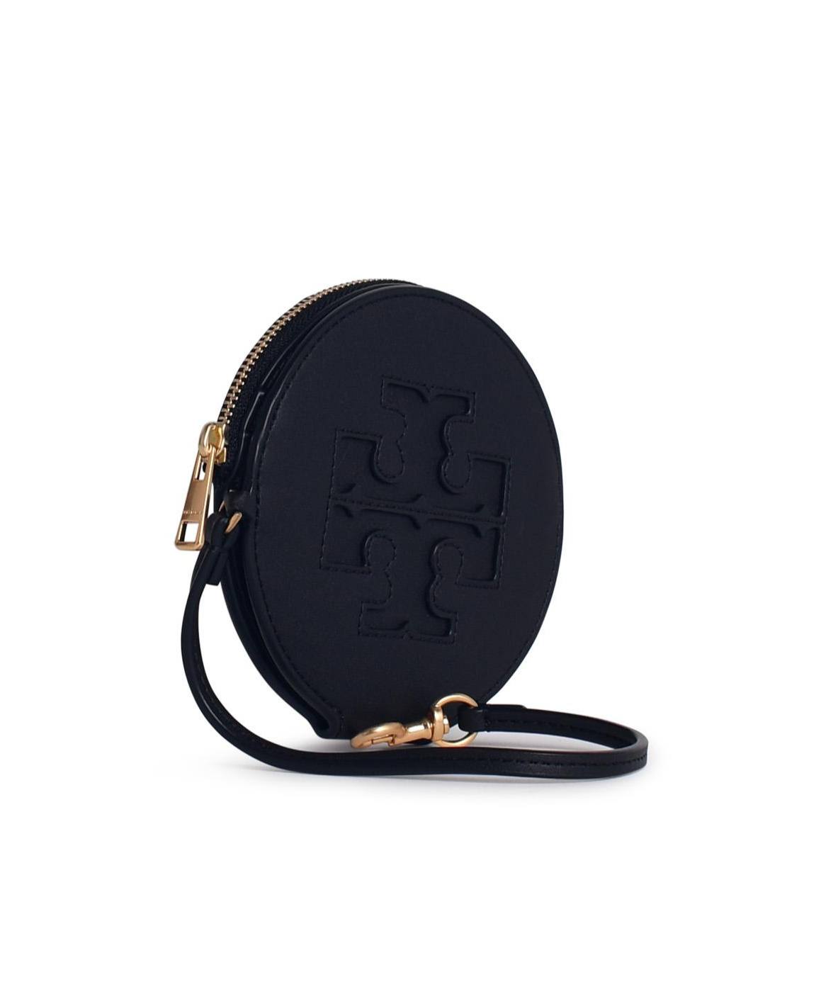 Tory Burch Ella Zip Bio Vegan Leather Card Holder In Black