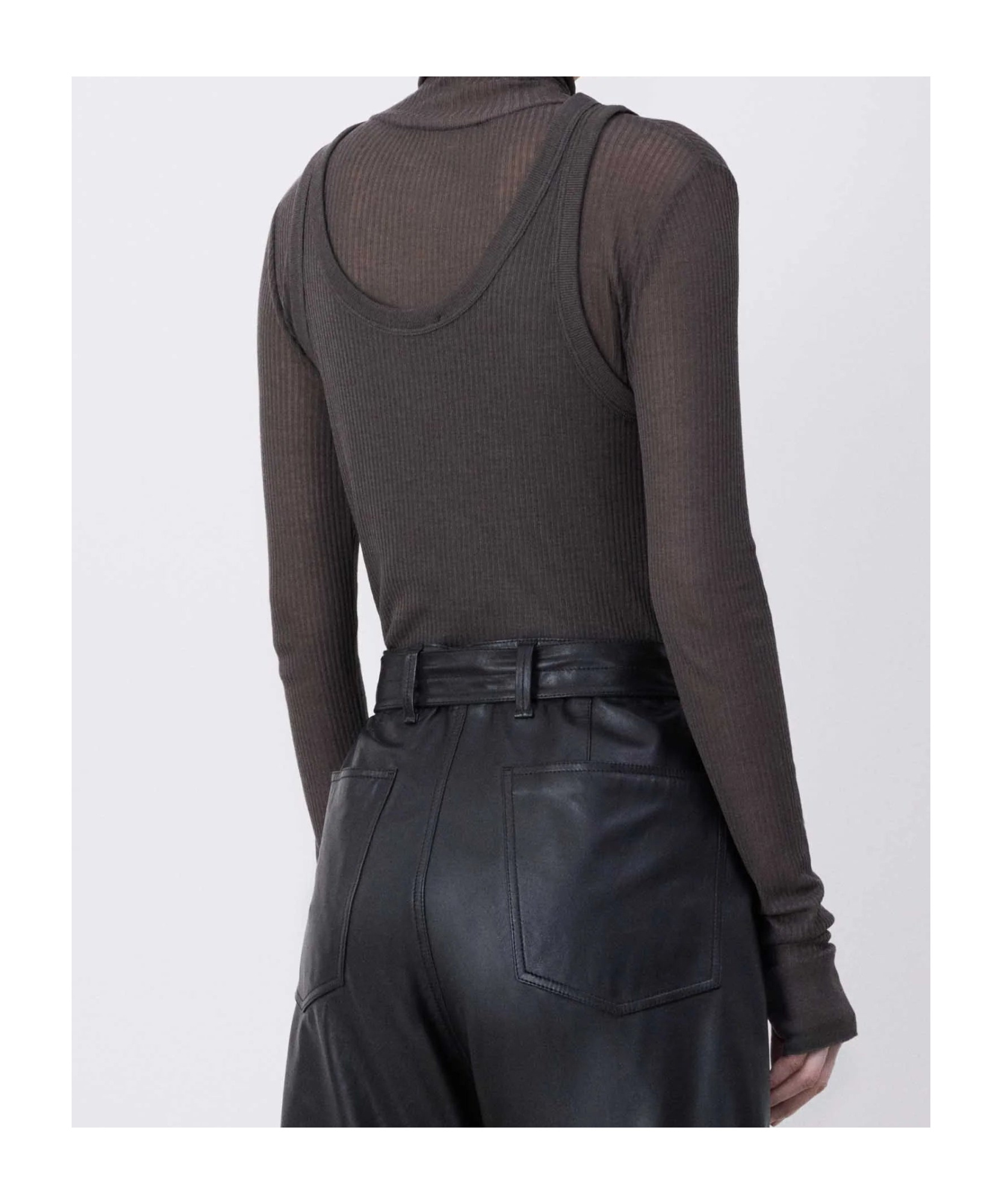 Shop Lemaire Seamless Ribbed Tank Top In Black