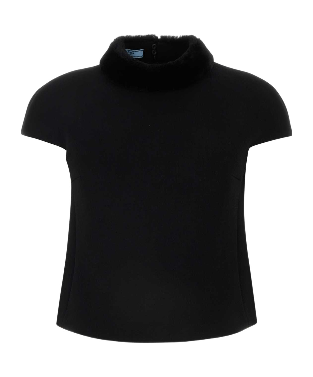 Prada Short-sleeved Shirt In Black