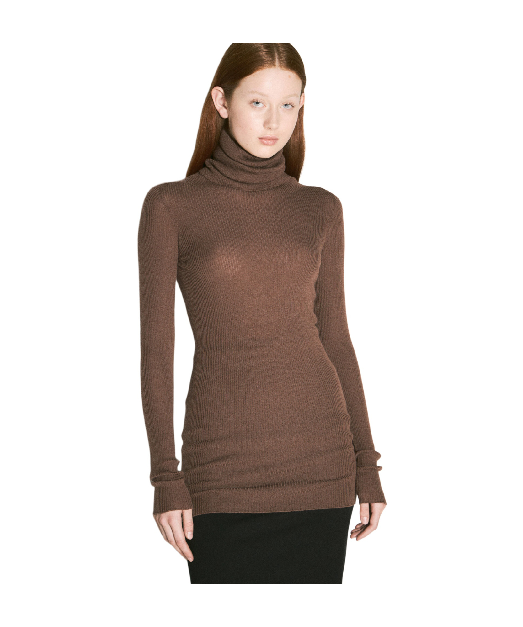 Rick Owens Women Wool Sweater In Brown