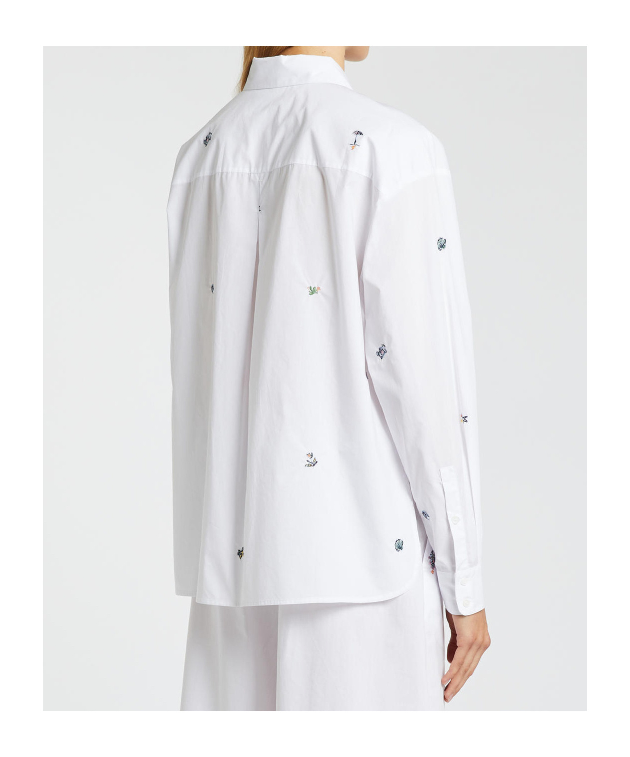 Shop Marella Long Sleeve Shirt In White