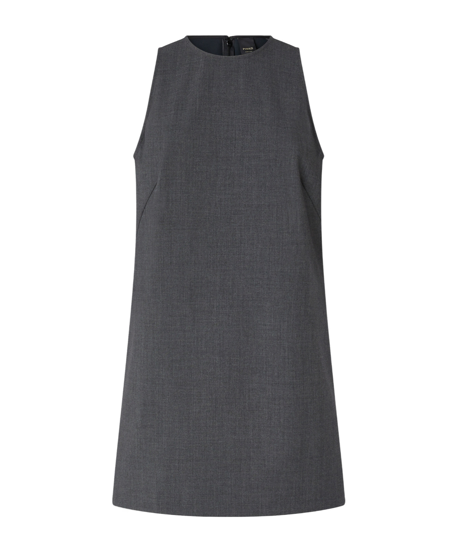 Pinko Sleeveless Round-neck Playsuit In Gray
