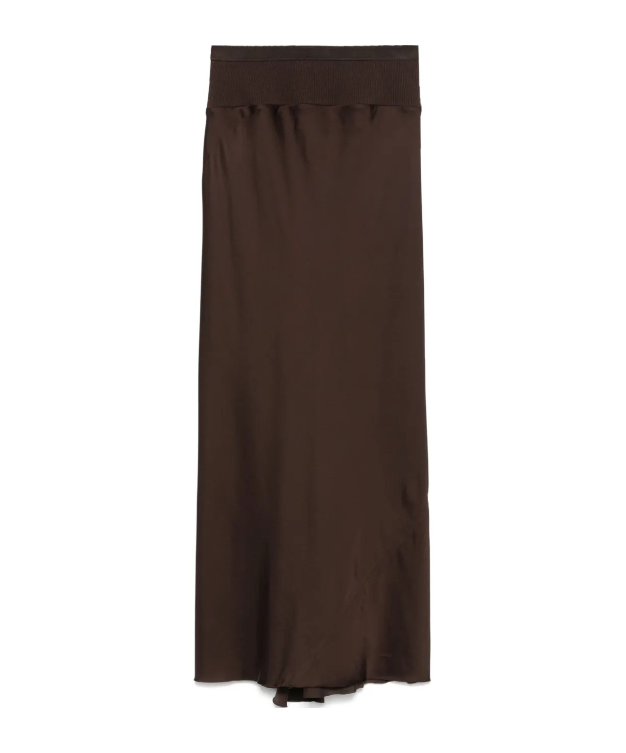 Rick Owens Calf Bias Midi Skirt In Black