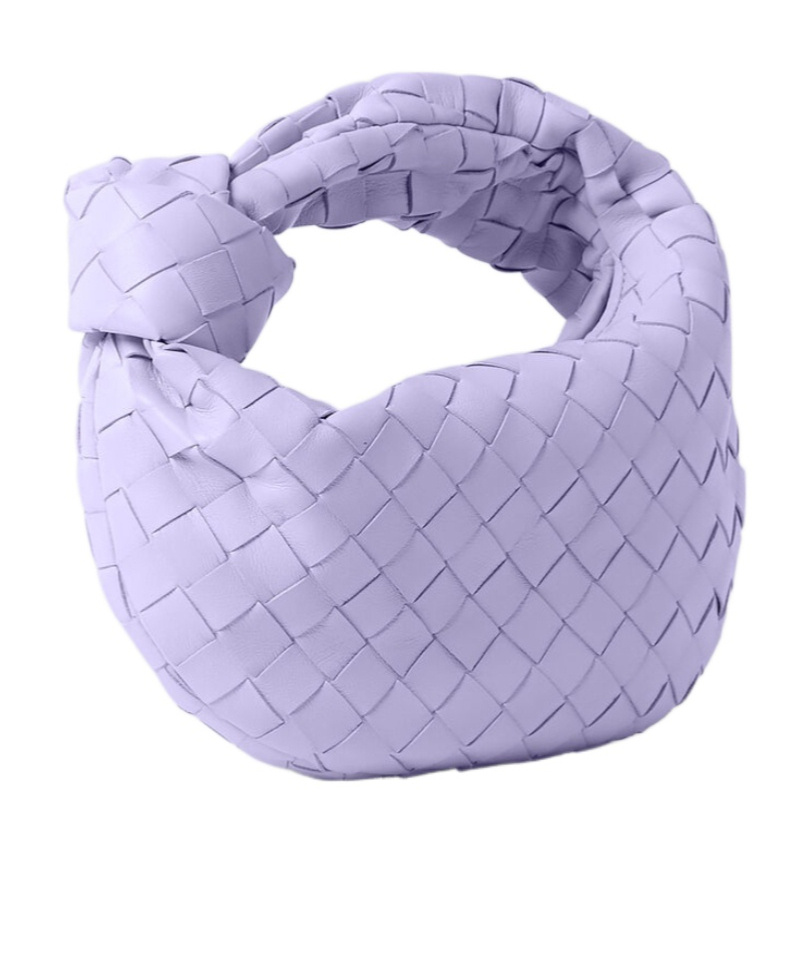 Bottega Veneta Mini Jodie Handbag In Purple