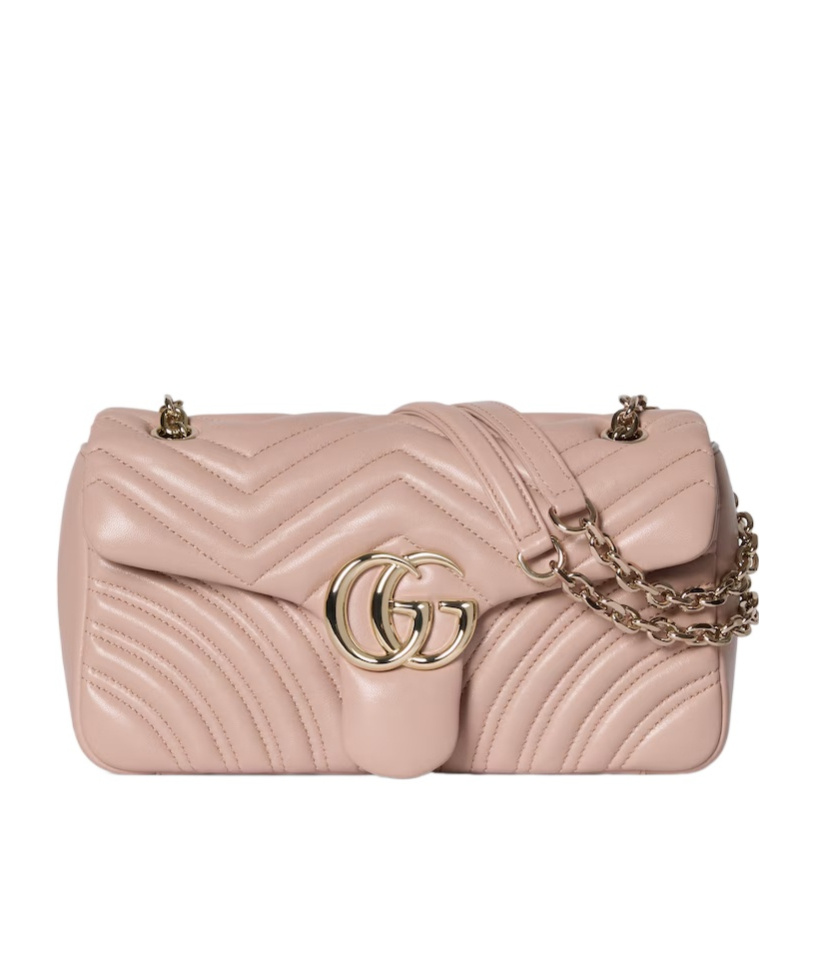 Gucci Gg Marmont Medium Shoulder Bag In Pink