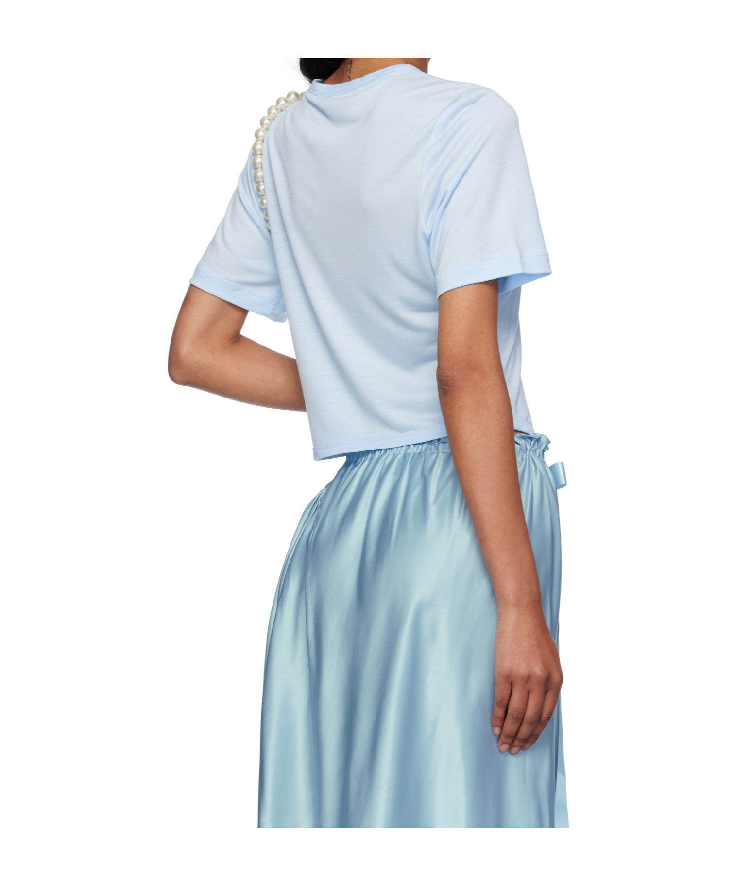 Simone Rocha Bow Tail Easy Vest In Blue