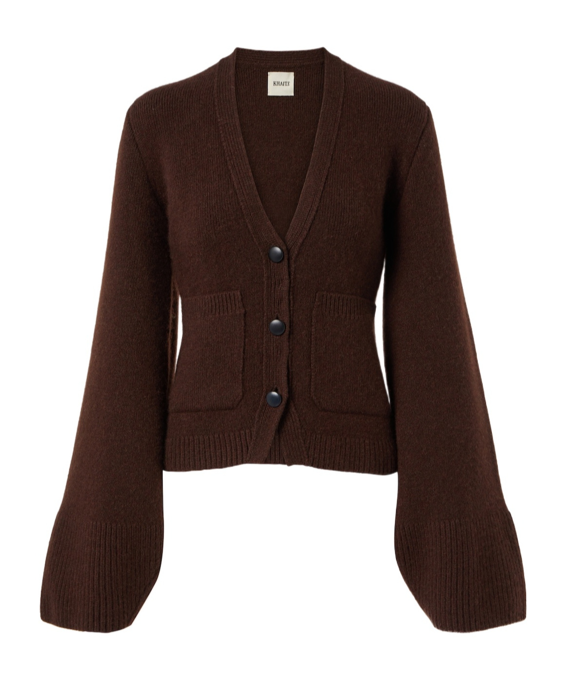 Khaite Scarlet Cashmere Cardigan In Brown