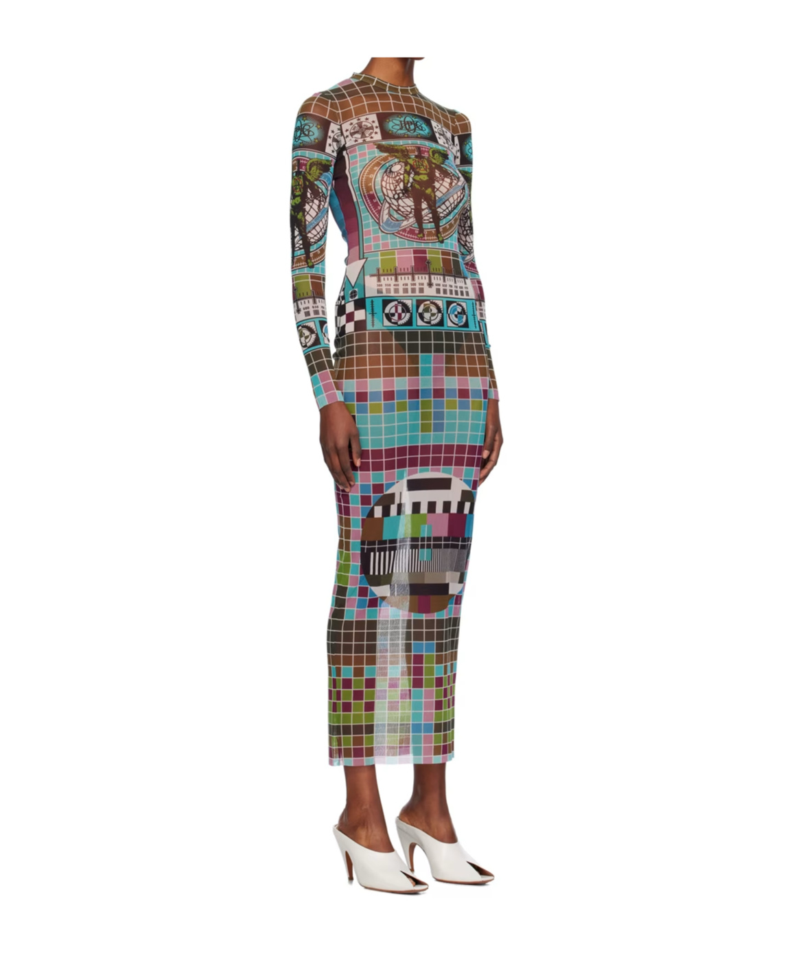 Jean Paul Gaultier Printed Pattern Dress In Pattern
