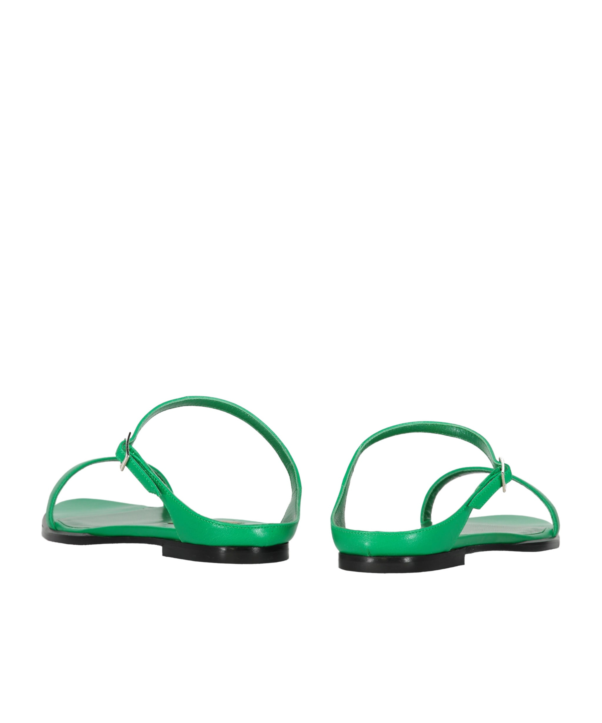 Shop Missoni Pointed Flat Sandals In Green