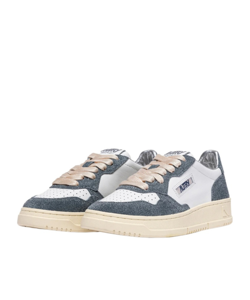 Autry Medalist Leather Suede Sneakers In Blue