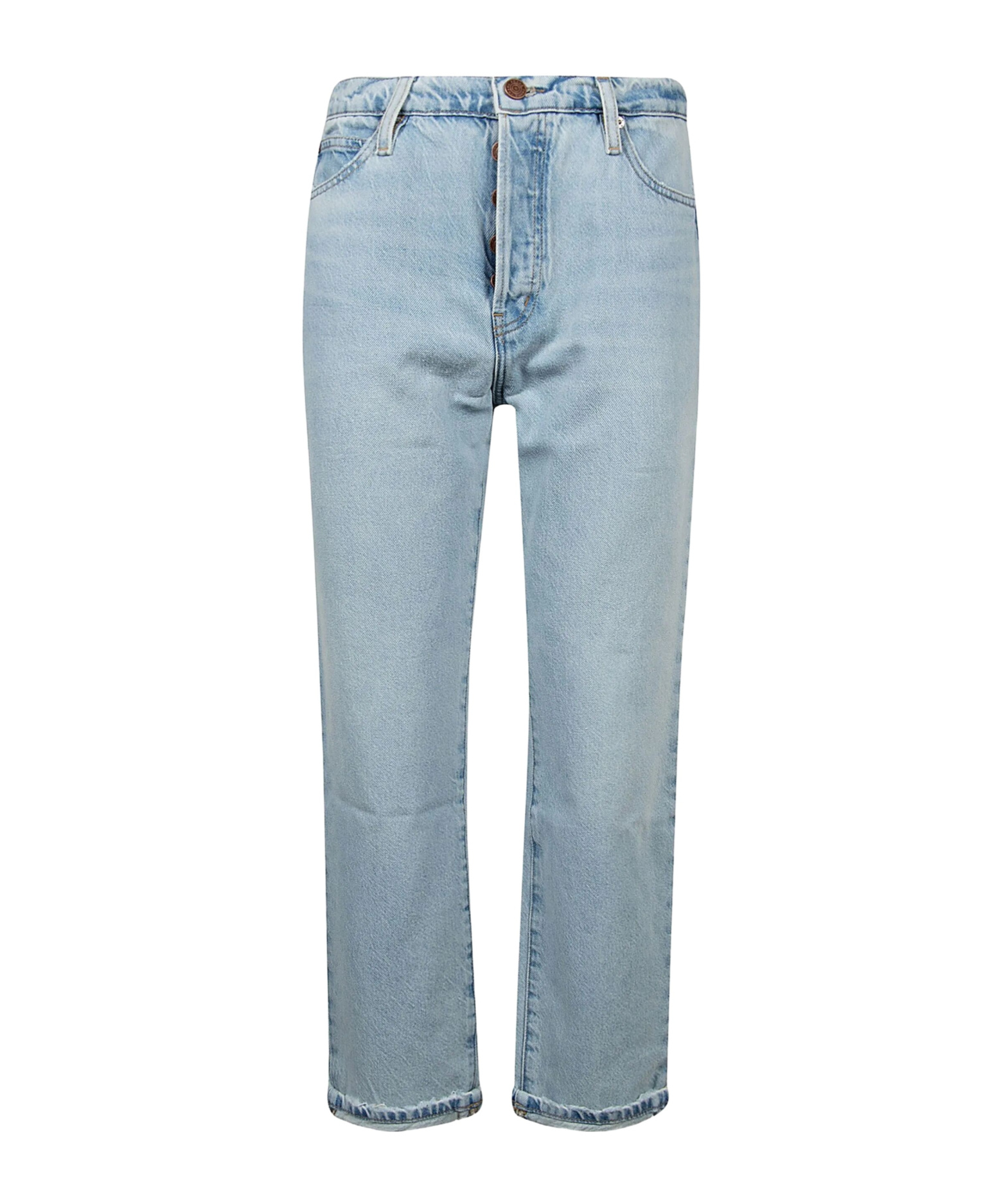 Frame The Vertical High Waist Ankle Relaxed Straight Leg Jeans In Gray