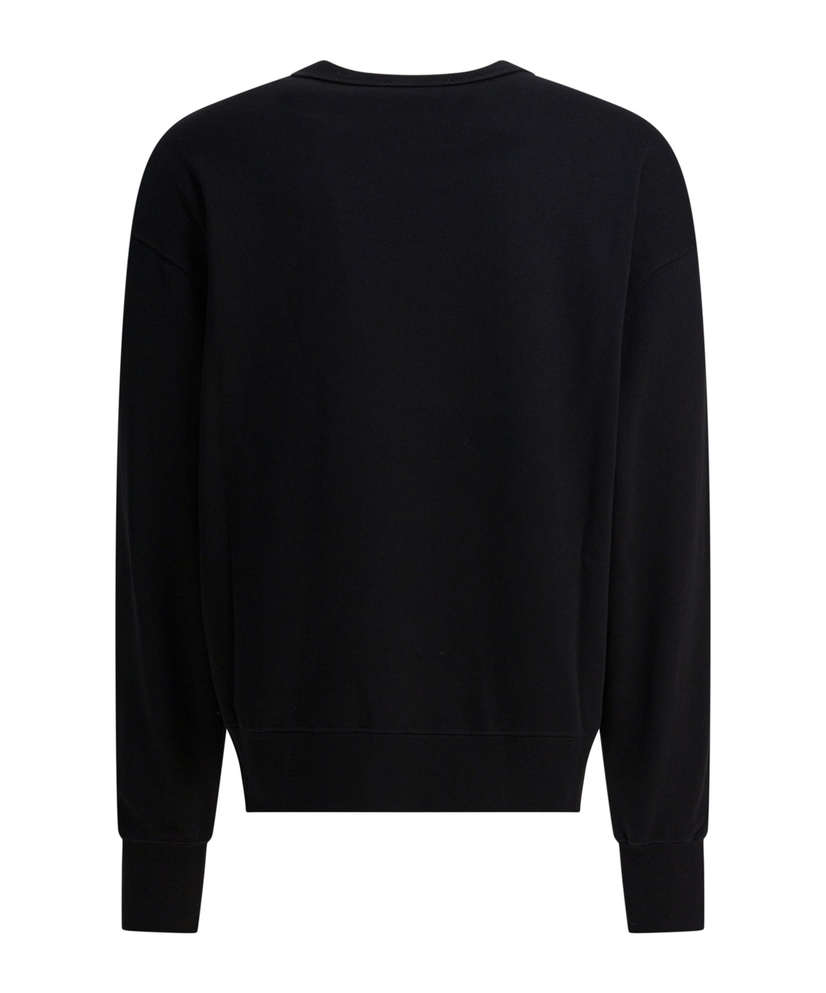 Alexander Mcqueen Crew Neck Embroidered Knit Sweatshirt In Black