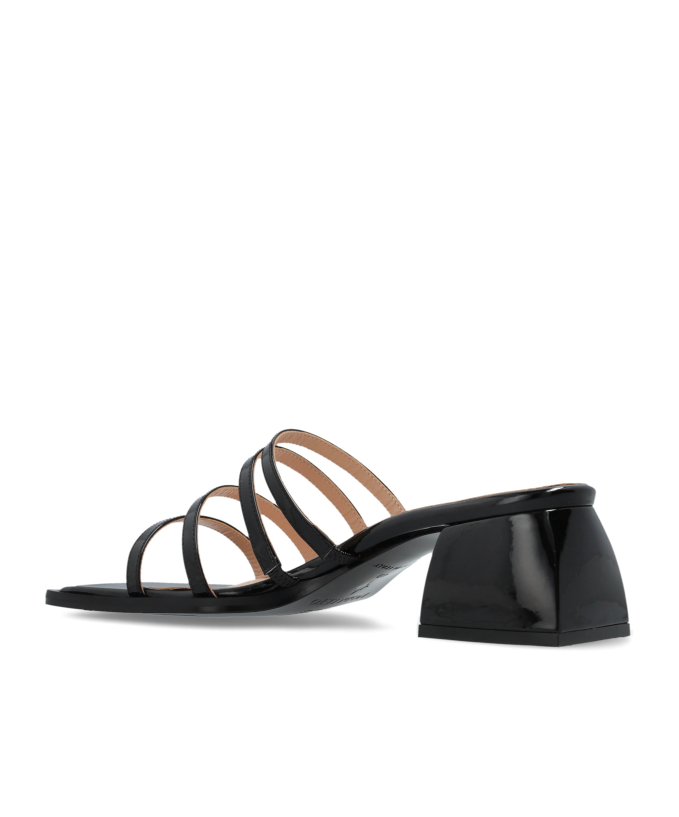 Nodaleto 60mm Leather Sandals In Black