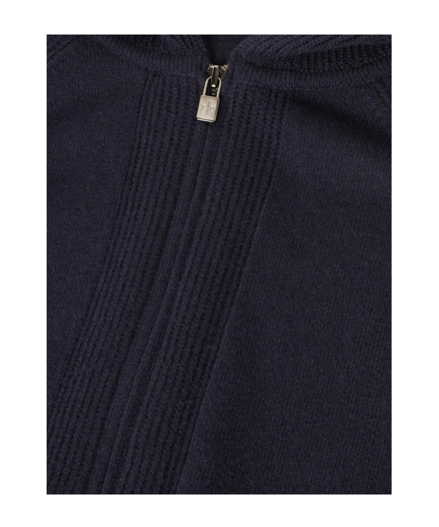 Loro Piana Hooded Zip Cardigan In Blue