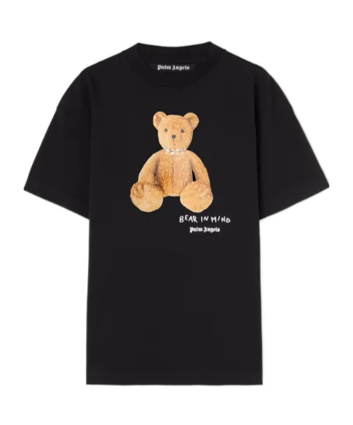 Palm Angels Bear In Mind Reg Tee In Black