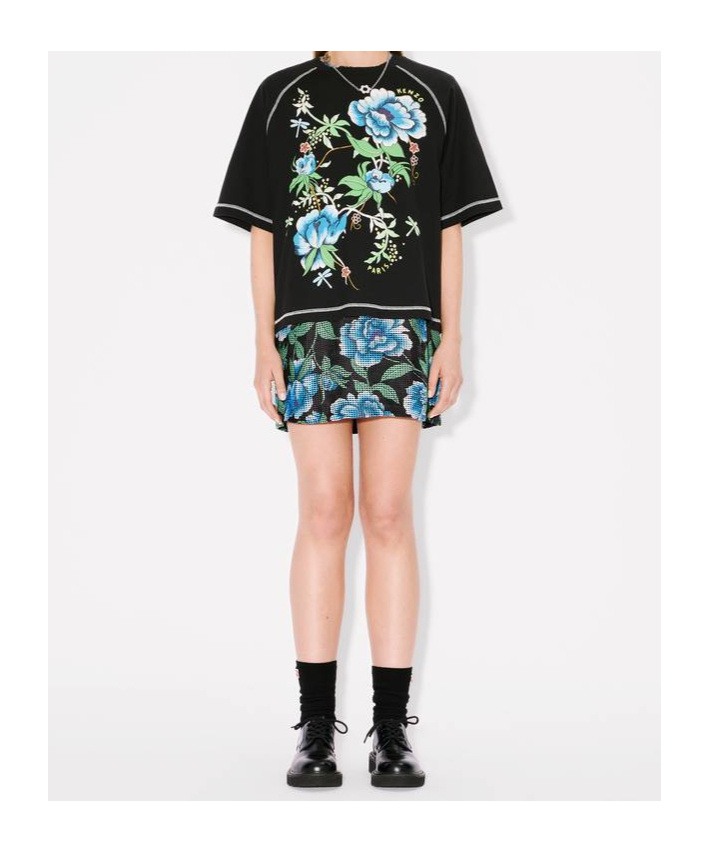 Kenzo Item O-neck Short-sleeved T-shirt In Black