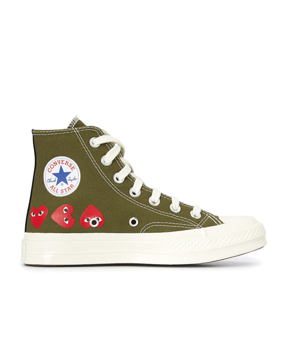 Comme Des Garçons Lace-up High-top Sneakers