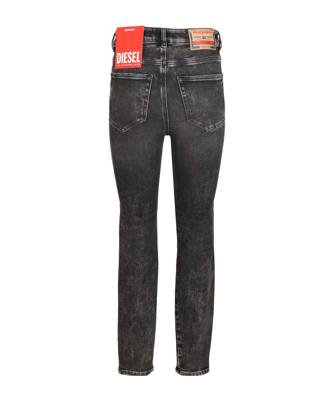 Diesel 1984 Slandy-high Skinny Jeans In Gray