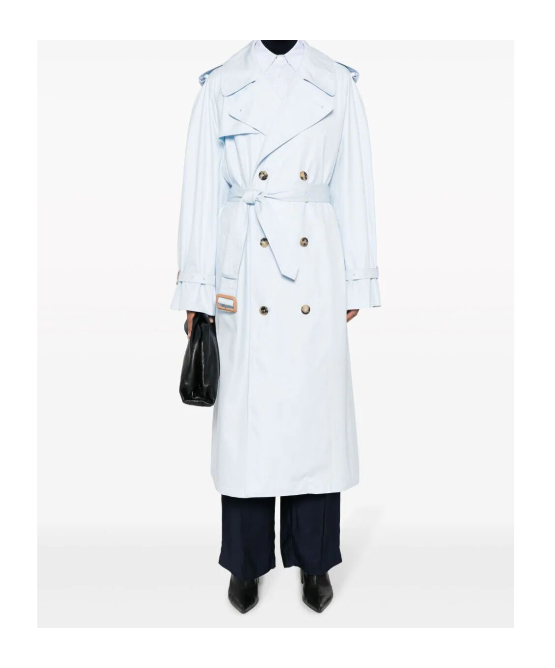 WARDROBE.NYC DOUBLE-BREASTED COTTON TRENCH COAT