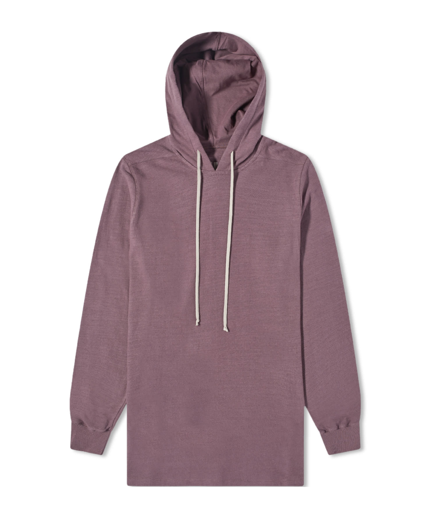Rick Owens Purple Drawstring Hoodie In Gray