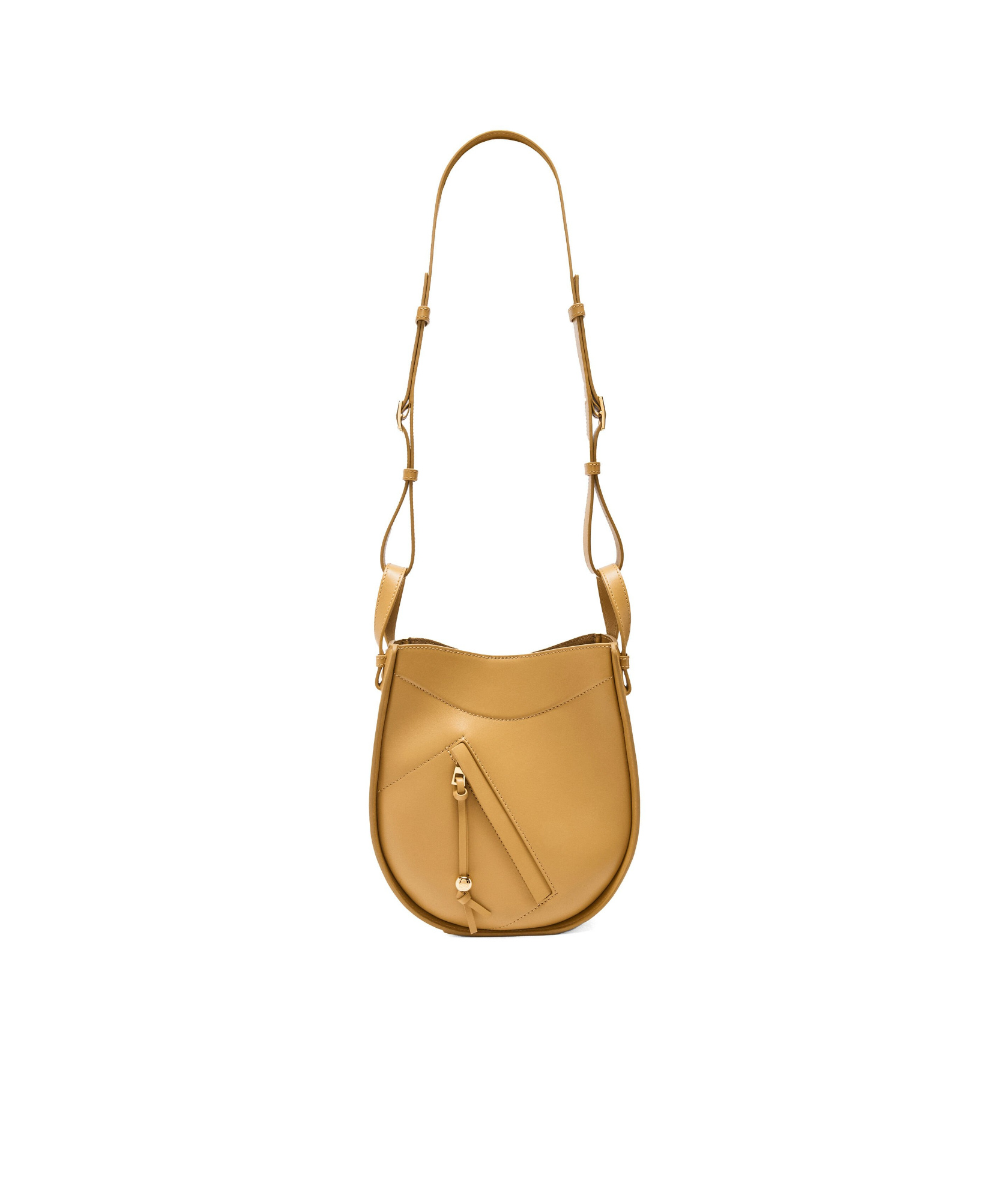Loewe Hammock Slice Bag In Shiny Calfskin In Yellow