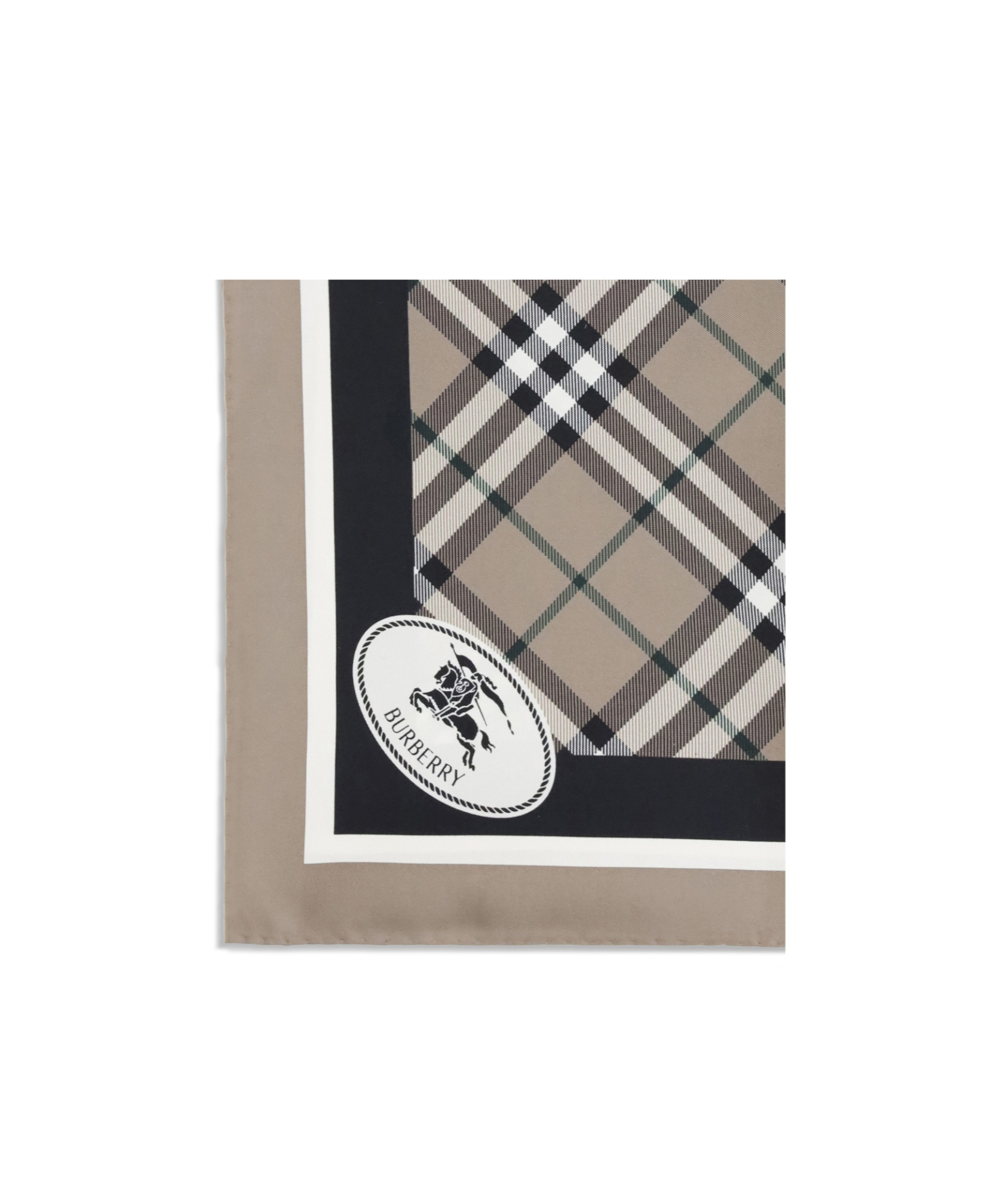 Burberry Men Silk Scarf In Brown