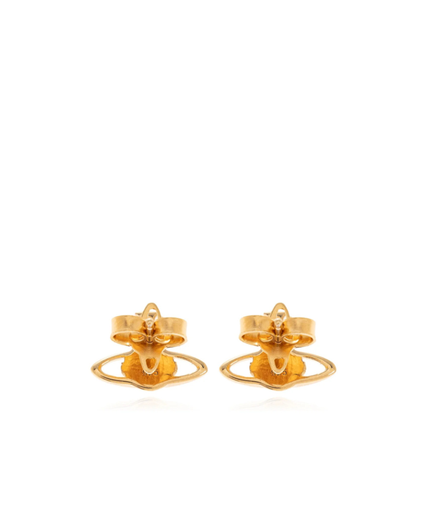 Vivienne Westwood Orb Shaped Earrings In Gold