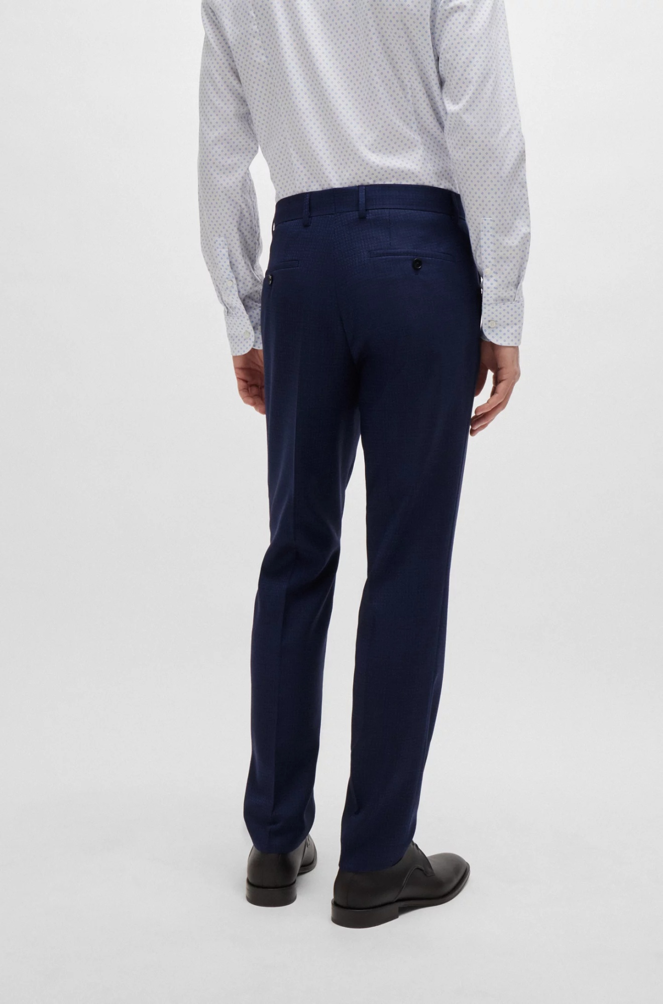 Hugo Boss Long-sleeved Single-breasted Suit Set In Black