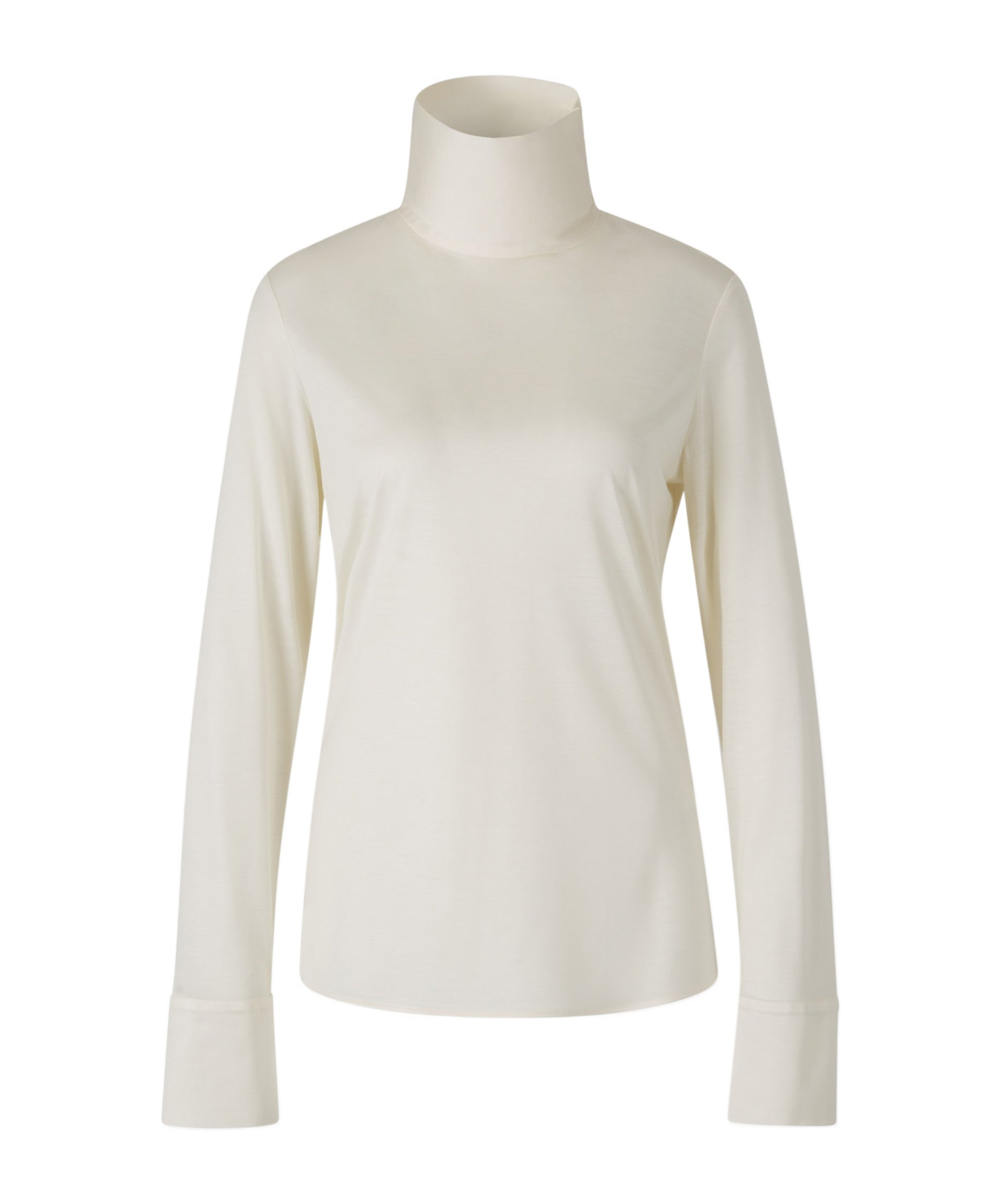 Fabiana Filippi High-neck Long Sleeved T-shirt In White