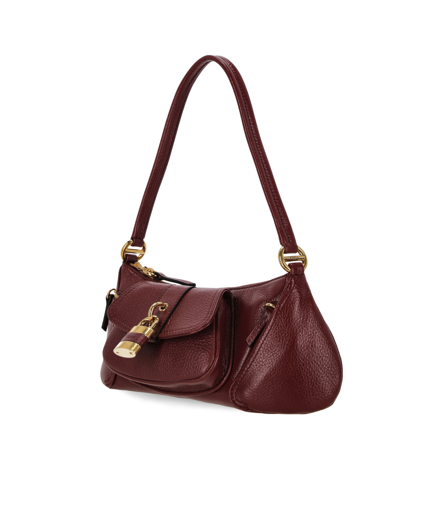 Chloé The 99 Leather Shoulder Bag In Red