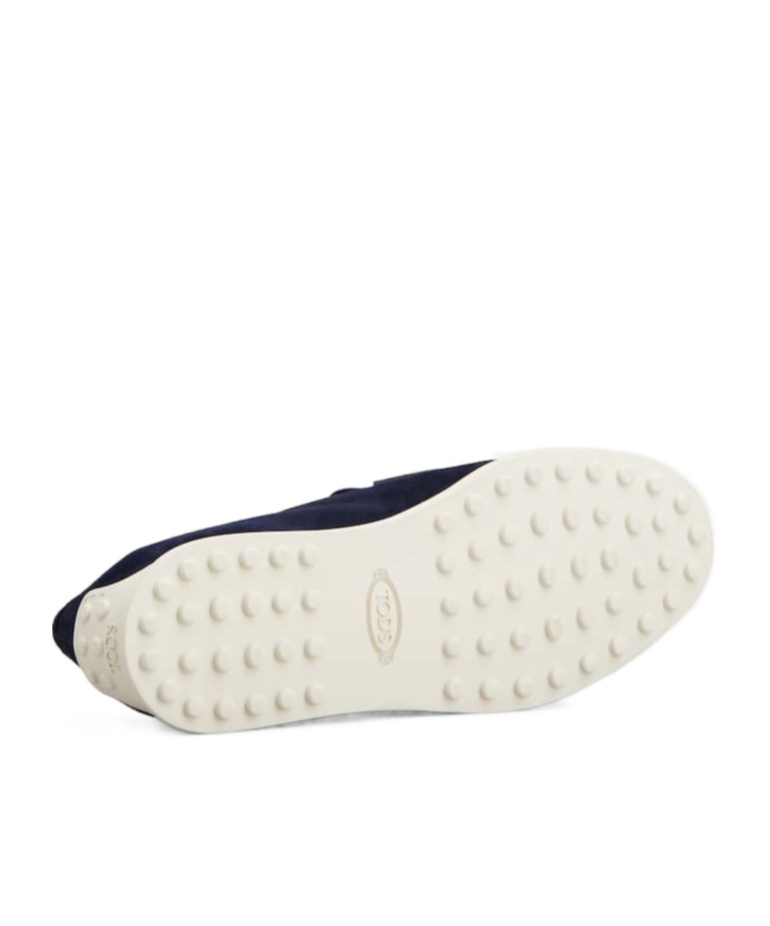 Tod's Round Head Loafer Shoes In Black
