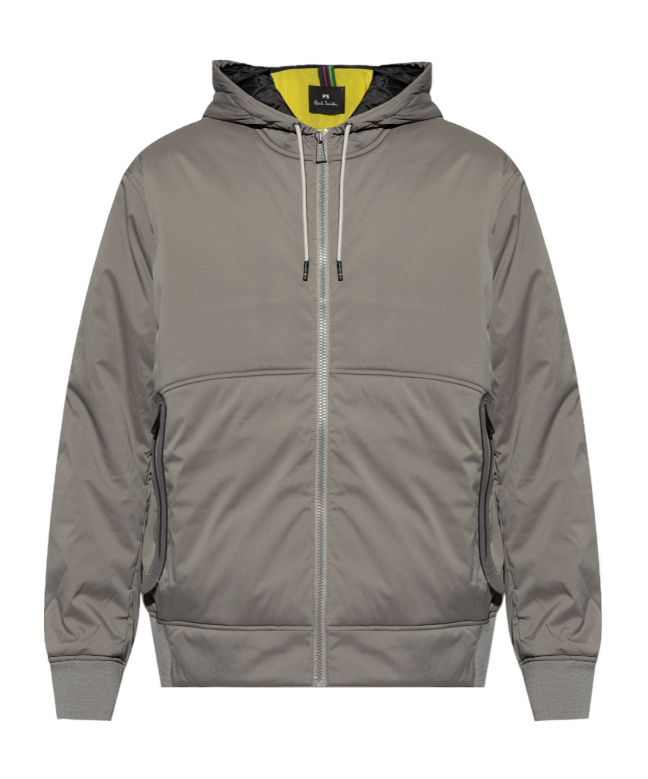 Ps By Paul Smith Ps Paul Smith Drawstring Padded Hooded Jacket In Gray