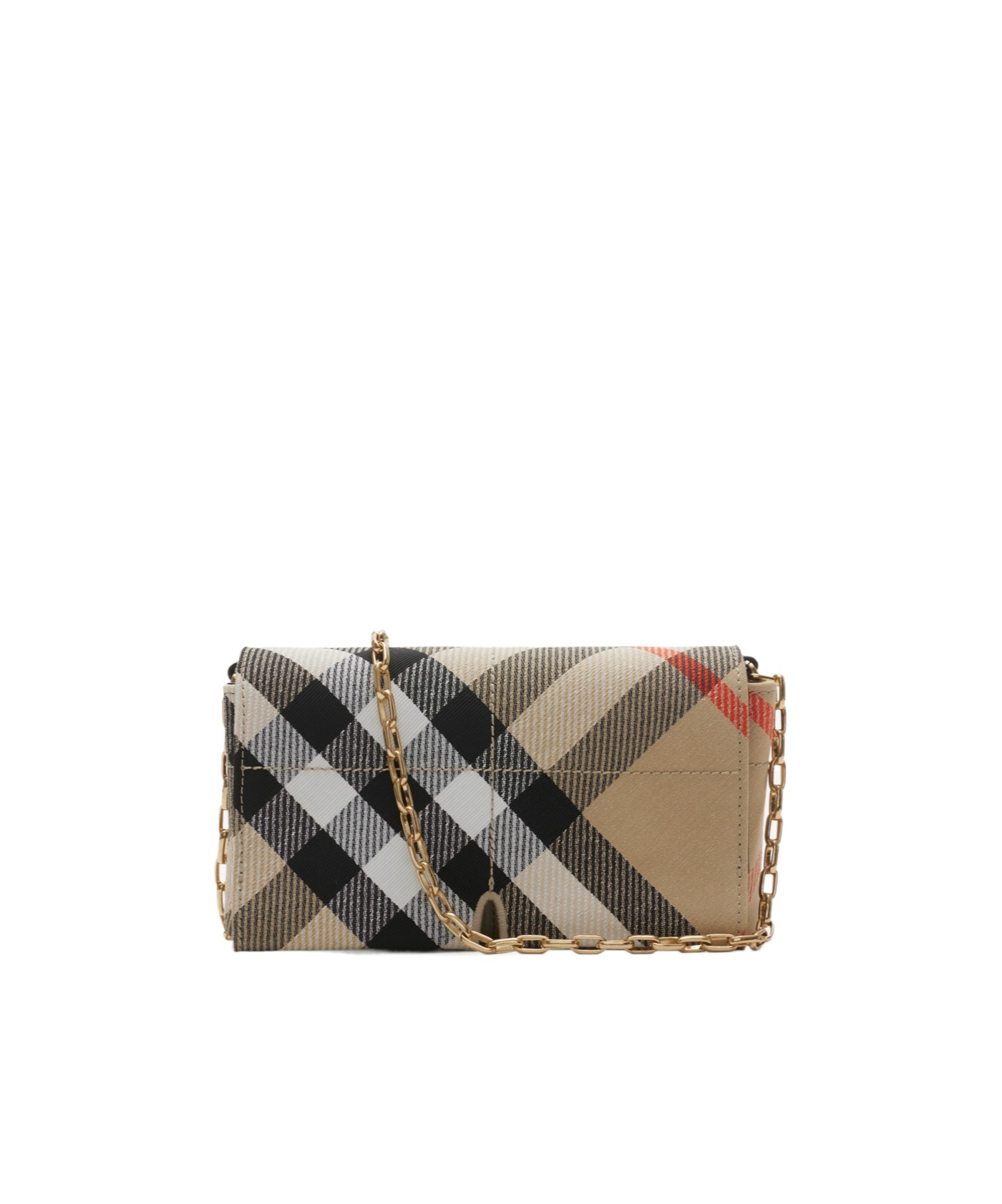 BURBERRY CHECK-PATTERN MINI BAG