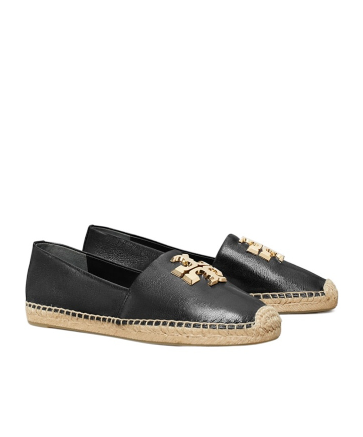 Tory Burch Eleanor Leather Medallion Loafer Espadrilles