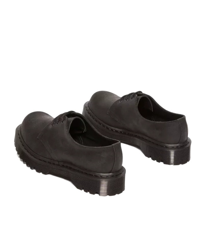 Shop Dr. Martens' 1461 Wax Commander Derby Shoes In Black