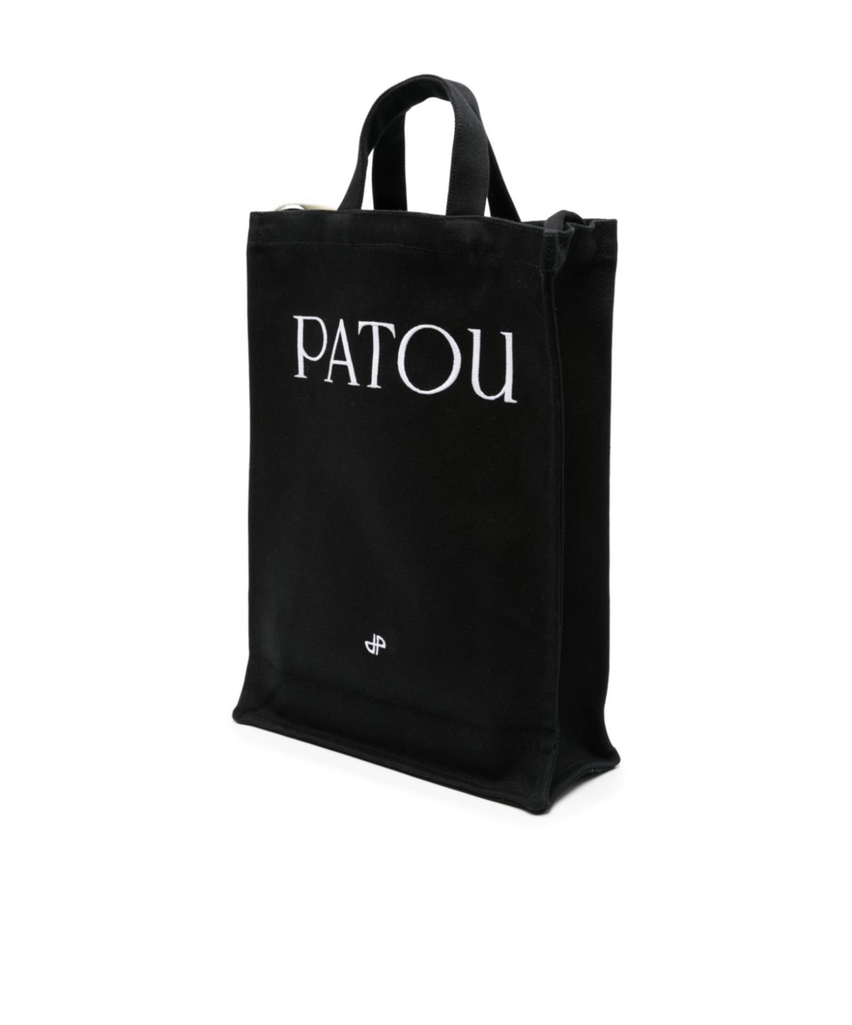 Patou Logo-embroidered Tote Bag In Black